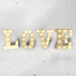 Love Gigante Luces Led